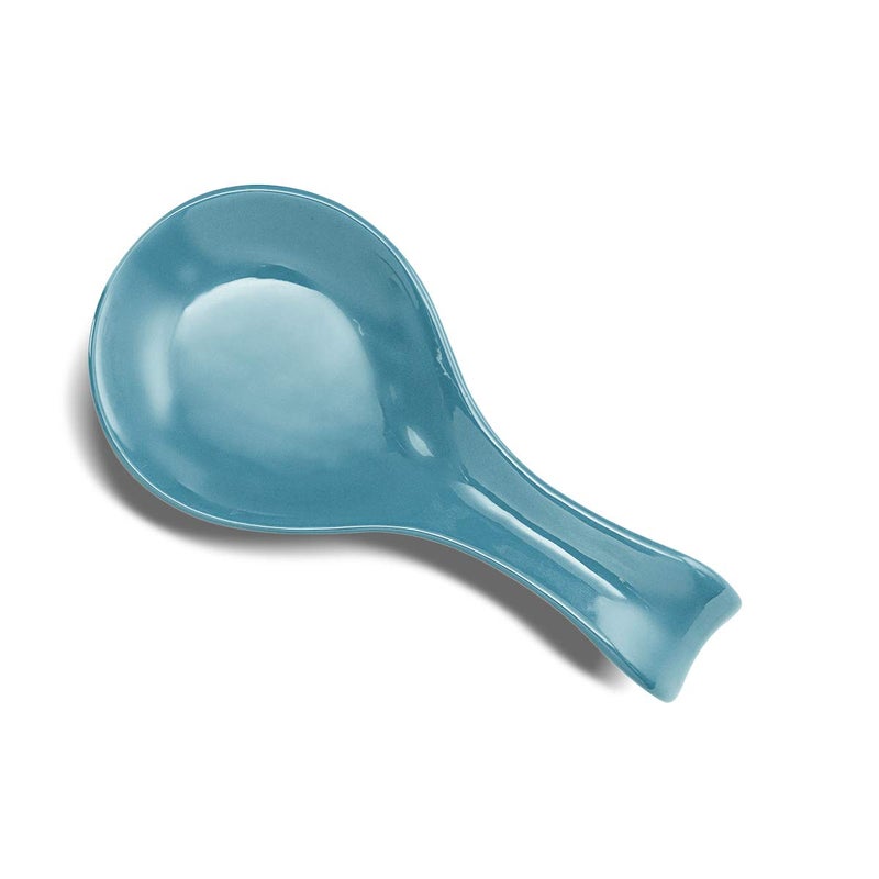 Kook Ceramic Spoon Rest, by Kook, Utensil Holder for Stovetop, Farmhouse Kitchen & Coffee Bar Decor, Dishwasher Safe, Ladle, Tray â€“ Set of 2 (Teal Blue) - Image 2